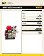 Motobomba Agrícola 3HP Aluminio Autocebante — 200 L/min, Altura 15m, Boca 1.5" · specs