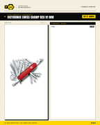 Victorinox Swiss Champ 91mm Rojo — Navaja Multiusos 33 Funciones — ficha técnica