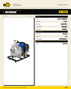 Motobomba Kawashima BK5015 50 cc — 1" y 1.5", 30 m · specs
