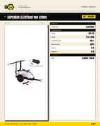 Kawashima AKE100P — Aspersor Eléctrico de Remolque 100 L · specs
