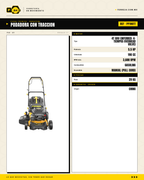 Podadora Autopropulsada 190cc — Corte 21" y Bolsa 65L · specs