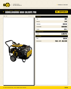 Hidrolavadora de Agua Caliente Parazzini Pro 3200 PSI · specs