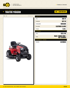 Tractor Podador Troy-Bilt Bronco 46 — Motor 547 cc, Corte 46 · specs