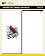 Victorinox Swiss Champ 91mm Rojo Transparente — Navaja Multiusos 33 Funciones — ficha técnica