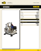 Motobomba Power Hunt HUNT521 — ficha técnica
