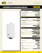 Calentador de Paso Instantáneo Modulante KASSAI KASPRO-16P — 16 L · specs