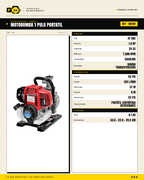 Motobomba Honda WX10T Portátil — Motor GX25, Autocebante a 8 m · specs