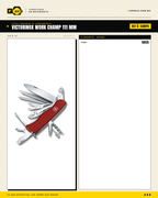 Victorinox Work Champ 111mm — Navaja Herramientas 21 Funciones Roja — ficha técnica