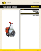 Aspersor de turbina vertical 200L Parazzini — acoplable a tractor, cardán 120 cm · specs