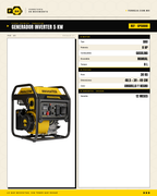 Generador Parazzini Inverter 5 KW — Respaldo Confiable para Casa, Negocio y Obra · specs