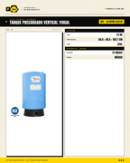 Tanque Precargado Vertical ALTAMIRA PRO 119 Galones — Garantía 6 Años · specs