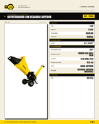 Biotrituradora Parazzini 7 HP — Corte de 2", Descarga Superior · specs